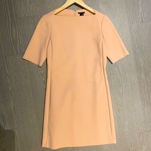 Pale pink Theory dress with square neckline